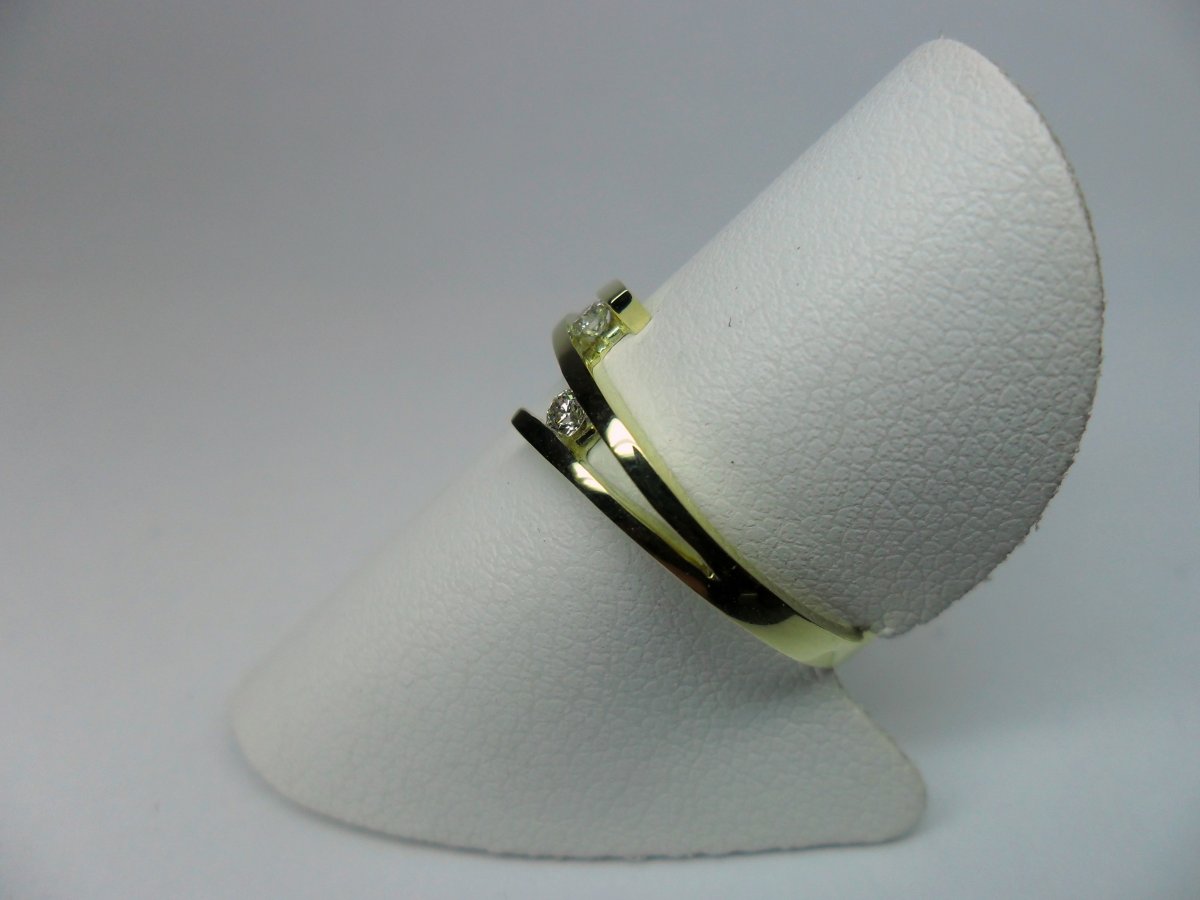 Dubbele Klemspleet Ring 2st.